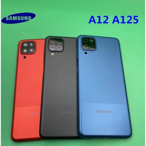 For Samsung Galaxy A12 A125 Battery Back Cover Door Rear Housing Case Assembly Repair Parts For Samsung A12 A125F Back Housing