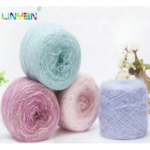 1 piece*250g 50% wool crochet mohair yarn thread to knit baby knitting Crochet Hand-woven wedding decoration fabric t74