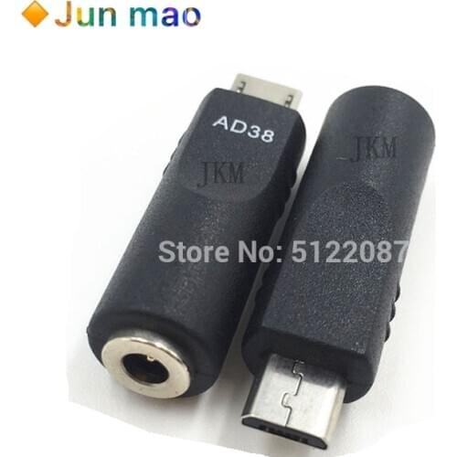 1PCS 3.5*1.1 mm Female jack to Micro USB Male Plug DC Power Connector Adapter for Phone MP3 MP4 Sumsang Ipad