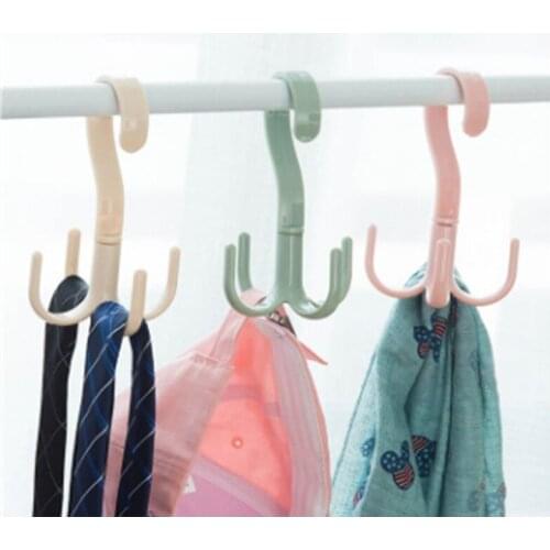 1 Pcs A Set Fashion Home 360 Degree Rotatable S-type Hook Hook Universal No Trace Peg Hanger