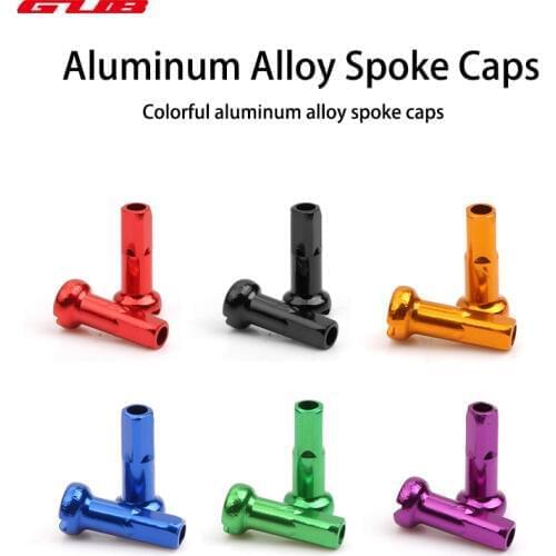 100pcs MTB Bicycle Spoke Caps 14mm Metal Caps Cycling Copper Silver Spokes Cap Bike Nipples Riding Colourful Cycling Accessories