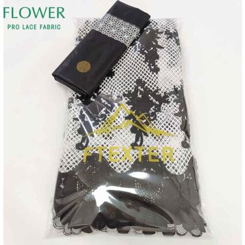 2.5+2.5 Yards 100% Egyptian Cotton Lace Unique Design Swiss Voile Fabric French Dry Lace For Women Bazin Riche Lace Fabrics