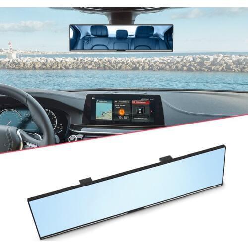 302mm Blue Glass Avoid Dazzling Car Auto Rear View Finer Blind Spot Expansion Curve Mirror Inner Accessories