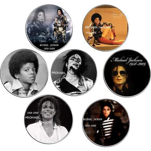 7pcs/set Michael Jackson Commemorative Coin Set Silver Plated Challenge Coins Collectibles Home Decoration Accessories