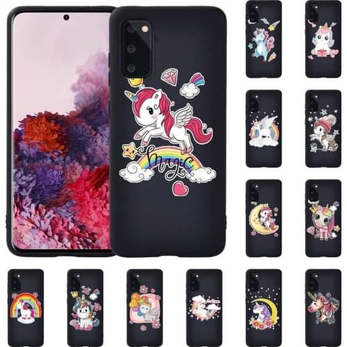 Phone Case for Samsung S8 S9 S10/S10 Plus Samsung S20/S20 Plus Unicon Pattern Soft Silicone Luxury Anti-drop Back Cover