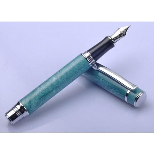 Duke 932 Luxury Fountain Pen 1pc/lot Grey Green Red with Silver Clip Iraurita Nib Writing Pens High-end Business Gift Ink Pen