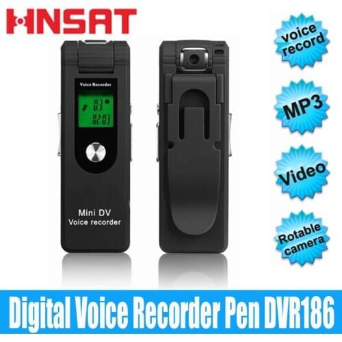 Hnsat Professional 4GB Digital Voice Recorder MP3 HD Rotate Camera Audio Recorder