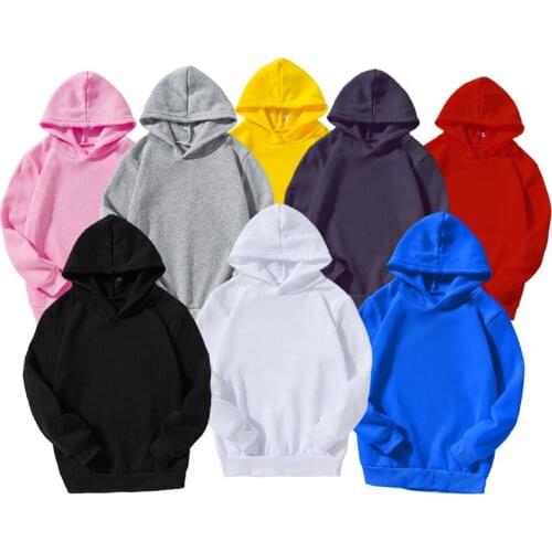 Childrens Clothing 2021 Autumn New Hoodies & Sweatshirts Teen Girls Boys School Uniforms Custom Solid Color Clothes Sweater Out