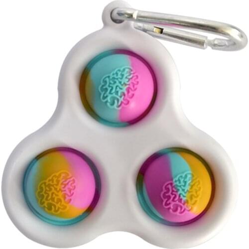 Fidget Simple Dimple Stress Relief Common Mode Hand Fidget Toys For Kids Adults Entertainment toy key chain