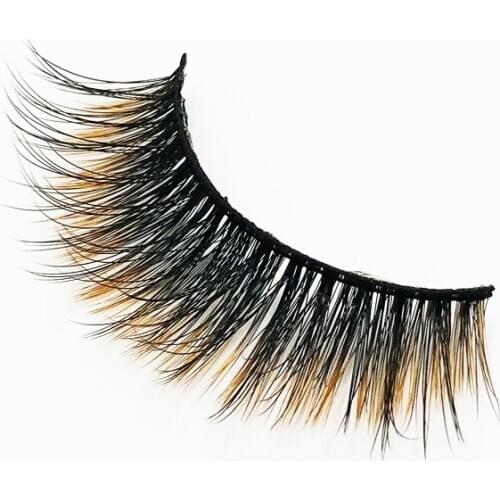 Flash girl hot sale newest E14 19 Styles 1 pairs colorful comfort 3D Mink Eyelash custom Private Label