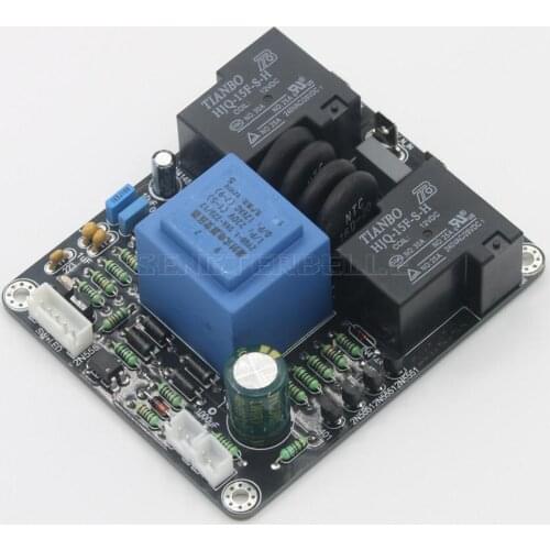 HiFi Class A Amplifier Power Delay Soft Start Temperature Protection Board Sound Amplifier Self-locking switch type