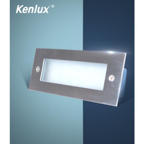 Kenlux 3W 110mm / 4W 170m Led stair light Recessed lights Aluminum outdoor indoor waterproof high quality Wall lamp Foot light