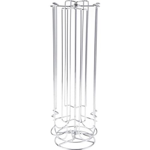 Tabletop 24 Capsule Coffee Pod Holder Tower Stand Rack for Coffee Capsule Storage Home Kitchen Cafe Shop Display