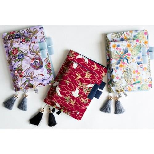 Retro Chinese Style Ho-Bo Cover for Standard A5 A6 Journal Notebook Cute Tassel Diary Daily Weekly Planner Agenda Stationery