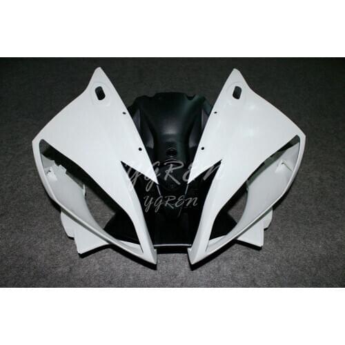 Fender Fairing Cowl Front Head Nose Fit for Yamaha YZF R6 2006 2007 Unpainted White Motorcycle