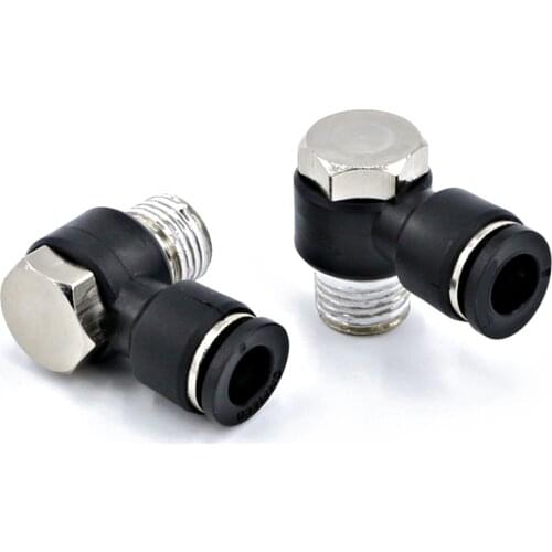 PH Pneumatic Quick Coupling Hose Trachea Black High Quality Outer Hexagonal Coupling Right Angle BPS 1/8 1/4 3/8 Quick Coupling