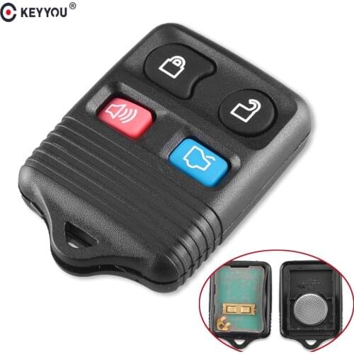 KEYYOU 4 Buttons Remote Car Key Transit Keyless Entry Fob 315MHz/433mhz For Ford Complete Remote Control Circuid Board