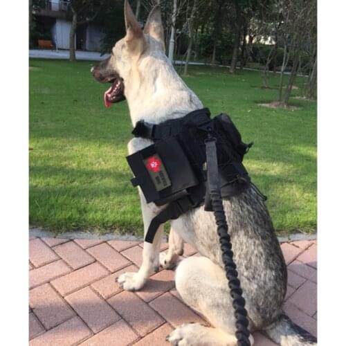 Dog Harness Training Hiking Molle Pet Harness Vest No Pull Outdoor Training Protective Dog Harness For Medium Large Dogs