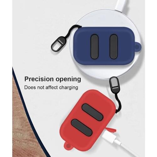 Case Cover Carabiner Wireless Headphone Silicone Protector Case for Skullcandy Dime Charging Case Accessories