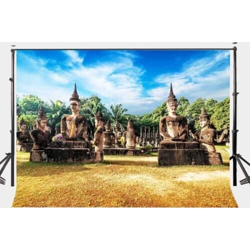 7x5ft Photography Backdrop Buddha Statue Photography Background Studio Background