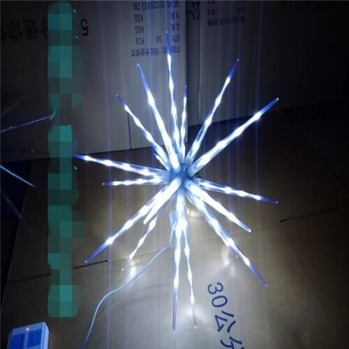 LED Flashing Fireworks Light Hanging Starburst Lamp DIY Firework Stream Lights 20pcs Branches Christmas Party Festival Decor