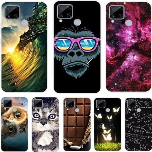 For OPPO Realme C15 Case Silicone Soft Wolf Lion Phone Case for OPPO Realme C15 Cover Realme C 15 TPU Bumper RealmeC15 6.5 Coque