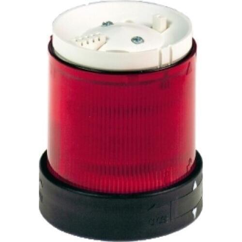 XVBC34 Illuminated unit for modular tower lights, plastic, red, Ø70, steady, bulb or LED not included, 250 V