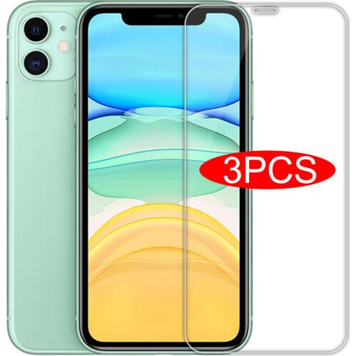 3PCS Full Cover Glass on the For iPhone 11 Pro X XR XS Max Tempered Screen Protector For iPhone 7 8 6 6s Plus 5 5s SE 11 Glass