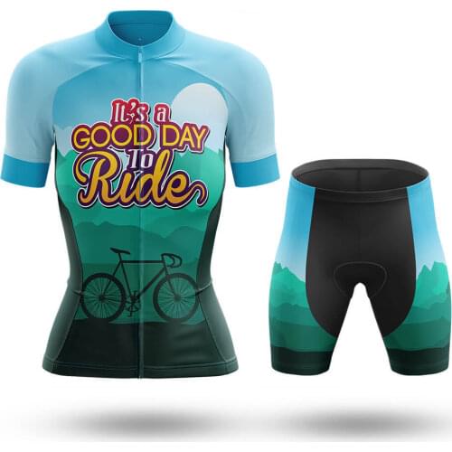 A Good Day To Ride / Women Cycling Jersey set Breathable Mountain Bike Clothes Women Bicycle Cycling Clothing Ropa Ciclismo