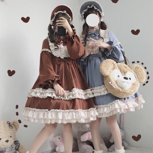 Dream Harajuku Cosplay Female Lolita Dress Japanese Soft Sister Gothic Lolita Op Victorian Dress Female Daily Cute Dress SL2951