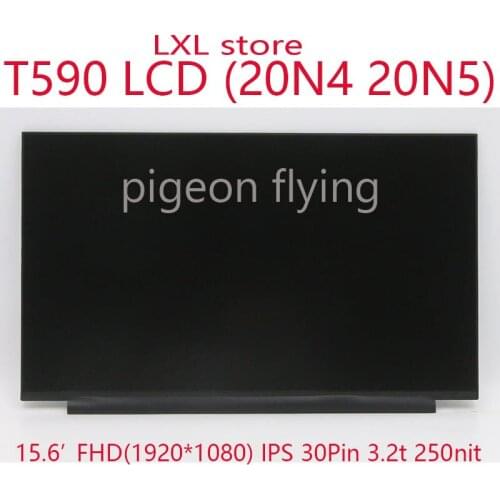 T590 LCD screen For Thinkpad 20N4, 20N5 Laptop 15.6 IPS FHD 30pin FRU 01YN134 01YN132 01YN133 5D10V82342 5D10R65301 100% Test