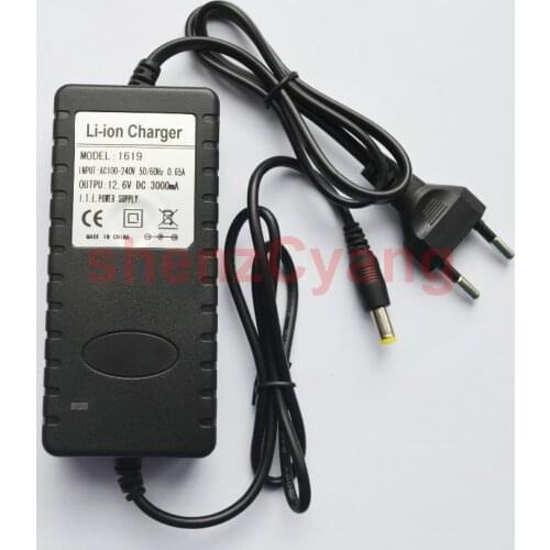 1PCS High quality 12.6V 3A Power Supply Li-ion Charger 12.6V 3A 3000mA AC 100-240V Converter Adapter EU Plug For Battery park