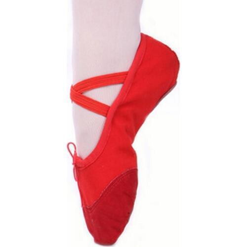 Girls ballet shoes soft sole shoes suede pad children shoes for dancing ladies ballet shoes women shoes red black white pink