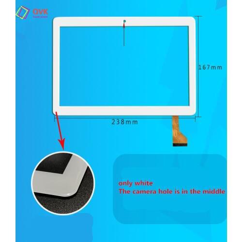 White 10.1 inch touch screen for BDF X20 Tablet PC capacitive touch screen panel repair replacement parts