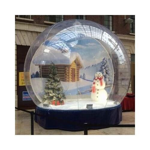 Free Shipping promotion christmas snow globe outdoor inflatable decorations,inflatable human size christmas snow globe