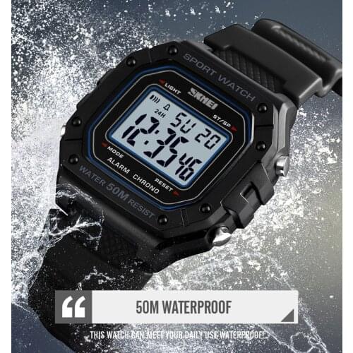 New Fashion Outdoor Sports Watch Wristwatches Mens Watches Boy Chrono Alarm Clock Waterproof Digital Military Relogio Masculino