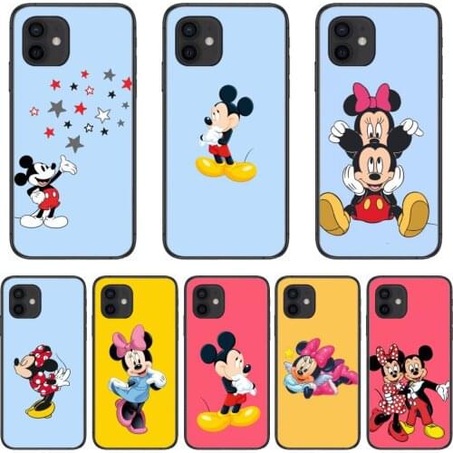 Mobile Case Disney Micky Mouse Style Phone Case cover For iphone 12 pro max 11 8 7 6 s XR PLUS X XS SE 2020 mini black cell s