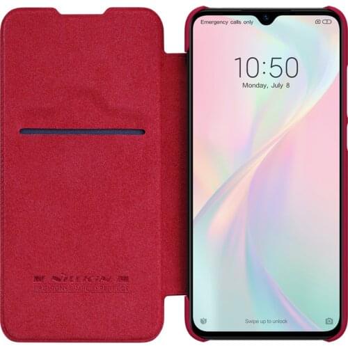 NILLKIN for Xiaomi Mi 9 Lite Flip Case Qin Series Luxury PU Leather Plastic Back Cover for Xiaomi Mi 9 Lite Case