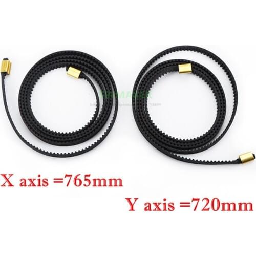 Ender-3 X/Y axis synchronous belt GT2-6mm X 765mm Y 720mm Closed-loop timing belt terminal for creatity ender 3 3D printer parts