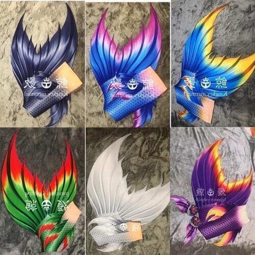 Tailor made professional Mermaid tail show costume ocean hall adult children men and women show large Mermaid tail