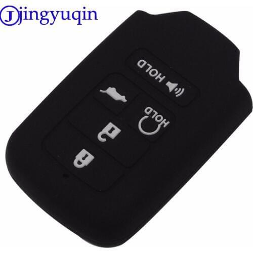 Jingyuqin 10PS For 2015 2016 2017 Honda Civic Accord Cr-v Pilot Crv Holder Protector 5 Button Silicone Remote Car Key Case Fob