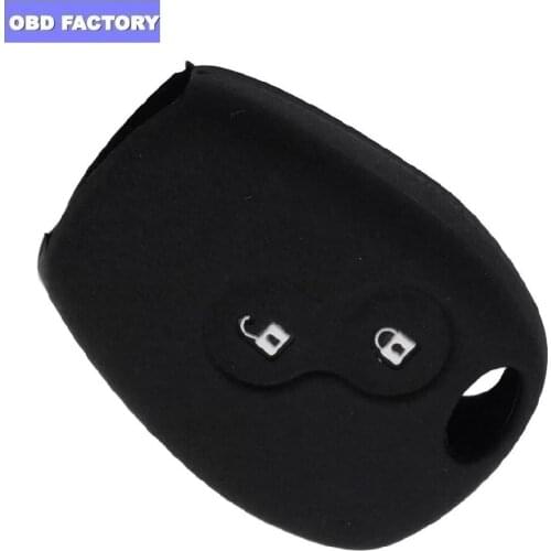 Hot 2 Buttons Silicone Rubber Car Remote Key Case Cover For Renault Kangoo DACIA Scenic Megane Sandero Captur Twingo Modus
