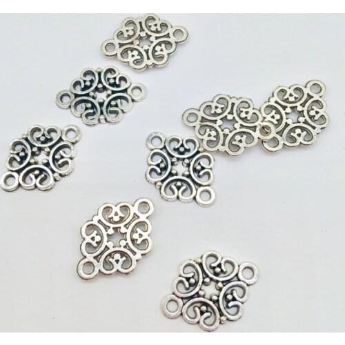 Hot sale 30 pcs fashion flower charms flower connector Pendants fit DIY Handmade necklace earring bracelet Jewelry Making