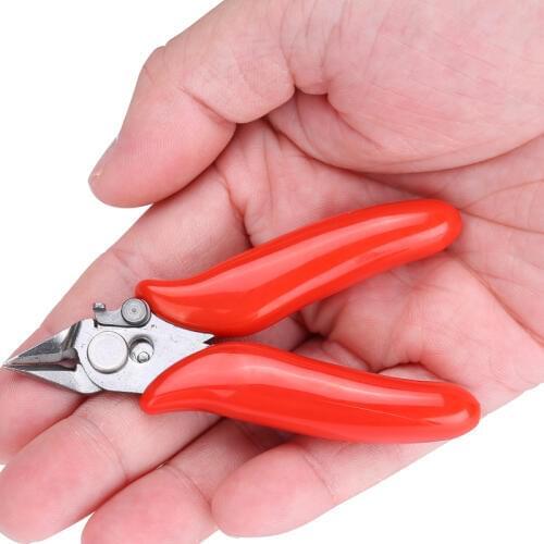 3.5 Inch Mini Pliers Electrical Cable Wire Cutter Cutting Diagonal Cutting Nippers Anti-slip Rubber Hand Tools