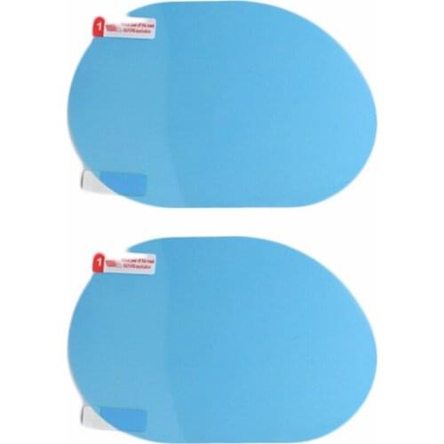2PCS Car Rear View Mirror Rainproof Film Anti-Fog Clear Protective Sticker Anti-Scratch Waterproof Mirror Window Film