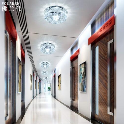 NEW lamp hole room lamp 3W2017 1PC LED corridor lamp porch lamp crystal ceiling SD126