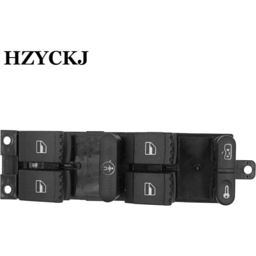 Window Panel Master Control Switch For VW Passat B5 Golf 4 Jetta MK4 Seat Toledo II 1M2 Leon 1M1 For Skoda Car Switch 1J4959857B