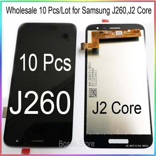 Wholesale 10 Pcs / Lot for Samsung j2 core j260 lcd display screen with touch digitizer assembly replacement repair parts