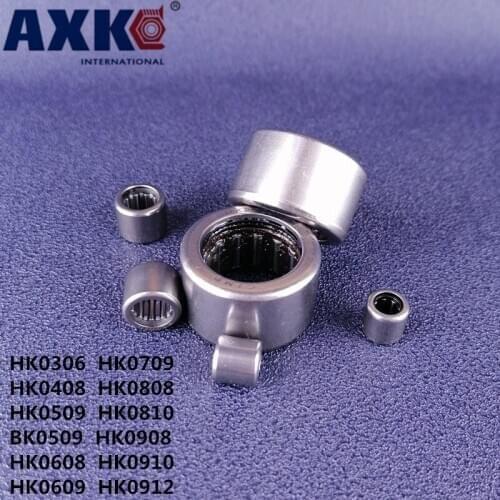 HK series bearings HK0306 HK0408 HK/BK0509 HK0608/09 HK0709 HK0808 HK0810 HK0908/10/12 Drawn Cup Needle Roller Bearing 2/5Pcs