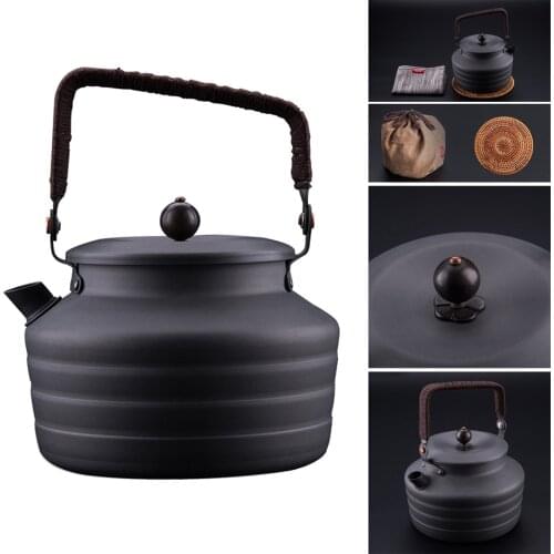 Portable Camping Water Kettle Cookware Coffee Pot Cooking Teapot Tableware Tools Equipment Supplies Hiking Trekking
